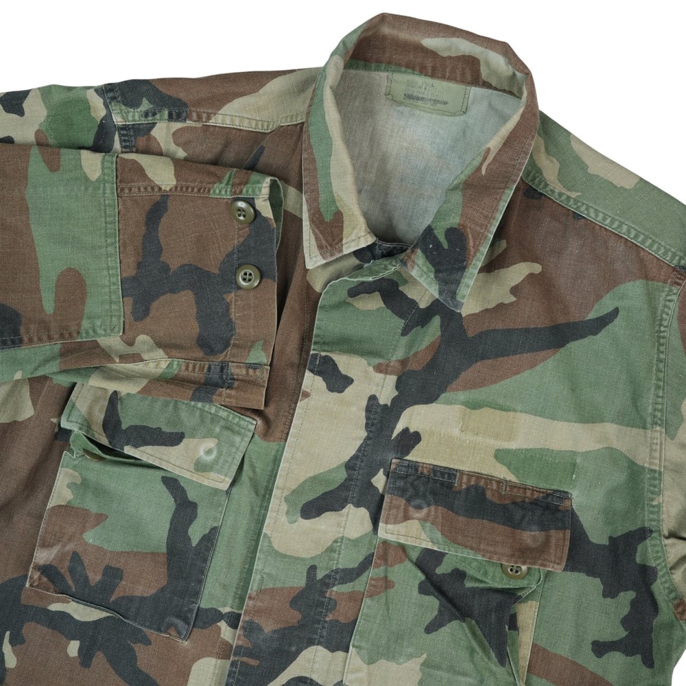 US Army Combat Coat Mens M Regular Woodland Camouflage BDU Field Jacket Tactical